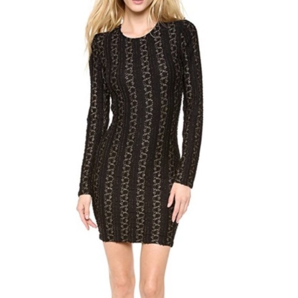 Torn by Ronny Kobo long sleeve bodycon dress